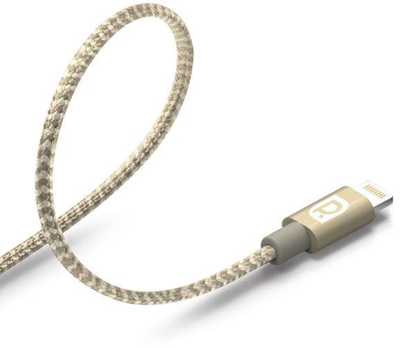 Переходник REQUIRED Braided MFI Lightning - USB 1 метр Серебро - Изображение 42296