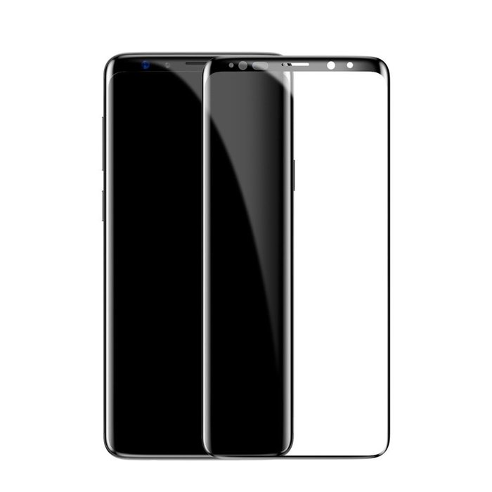 Защитное стекло Baseus 0.3mm Tempered Glass для Samsung Galaxy S9 Чёрное - Изображение 43864