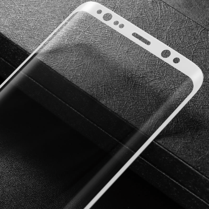 Защитное стекло Baseus 3D Glass 0.3mm для Samsung Galaxy S8 Plus Серебро - Изображение 44000