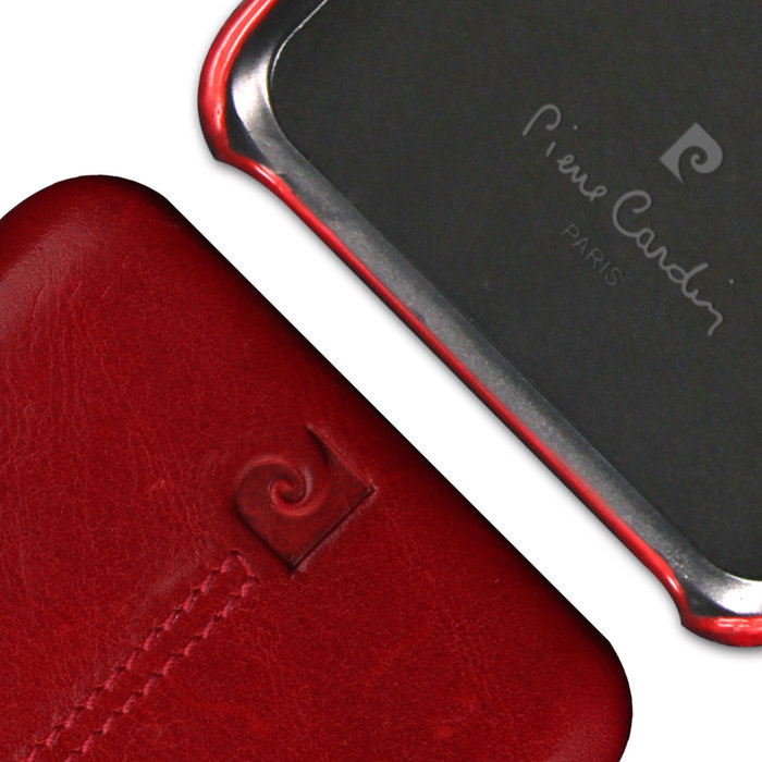 Чехол накладка Pierre Cardin Premium для Samsung Galaxy S9 Красный - Изображение 60091