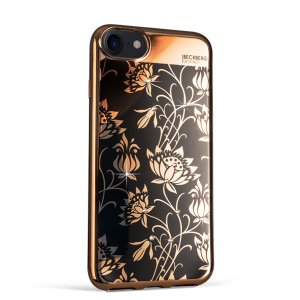 Cиликоновый чехол накладка Beckberg Diamond для iPhone 7 Plus Flower