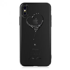 Чехол накладка Swarovski Kingxbar Wish Series для iPhone X Черный