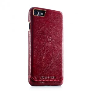 Кожаный чехол накладка Pierre Cardin для iPhone 8 Красный