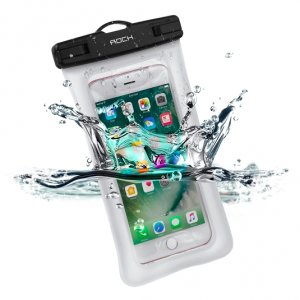 Водонепроницаемый чехол Rock Waterproof Phone Case Fluorescent Черный