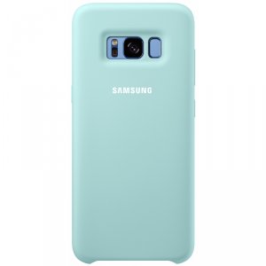 Силиконовый чехол накладка для Samsung Galaxy S8 Голубой