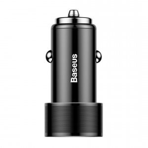 Автомобильная зарядка Baseus Small Screw Dual USB Quick Charge 36W Черная