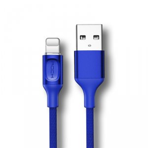 Кабель Rock USB - Lightning для iPhone 1м Синий