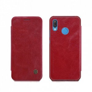 Чехол книжка Nillkin Qin Leather Case для Huawei P20 Lite Красный