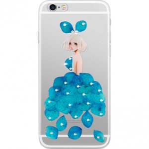 Чехол Joyroom Flower Diamond для iPhone 6 Plus/6S Plus Голубой