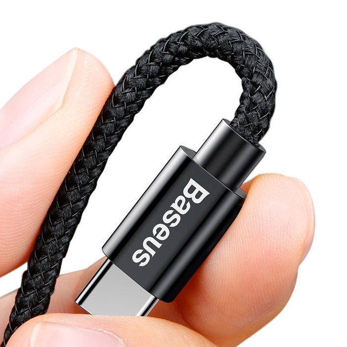 Автомобильная зарядка для телефона в прикуриватель Baseus Small Screw 3.4A Dual-USB Type-C Car Charging Set Черная - Изображение 61840