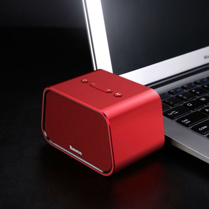 Портативная Bluetooth колонка с флешкой Baseus Encok Multi-Functional E02 Красная - Изображение 62991