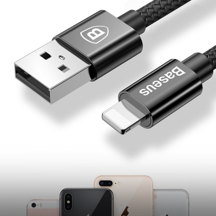 Автомобильная зарядка для телефона в прикуриватель Baseus Small Screw 3.4A Dual-USB iP Car Charging Set Черная - Изображение 64562
