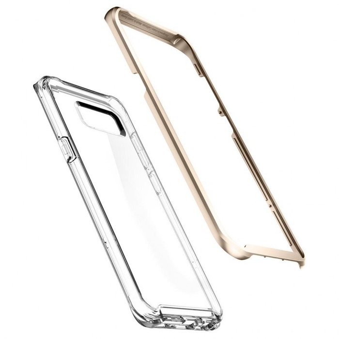 Прозрачный чехол накладка Spigen Neo Hybrid Crystal для Samsung Galaxy S8 Шампань - Изображение 6937