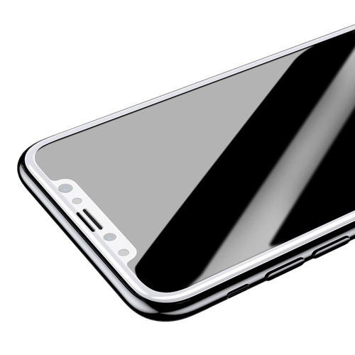 Защитное стекло Baseus Silk-screen 3D Arc Tempered Glass 0.3mm для iPhone X Белое - Изображение 35932