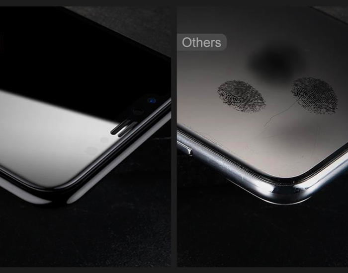 Защитное стекло Baseus Anti-Peeping 0.23mm для iPhone X Белое - Изображение 36282