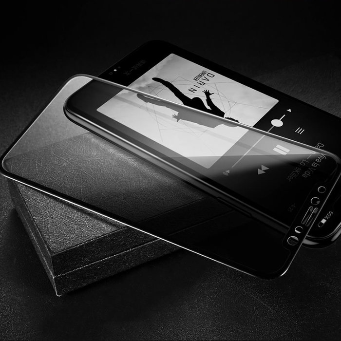 Защитное стекло Baseus Anti-Peeping 0.23mm для iPhone X Белое - Изображение 36284