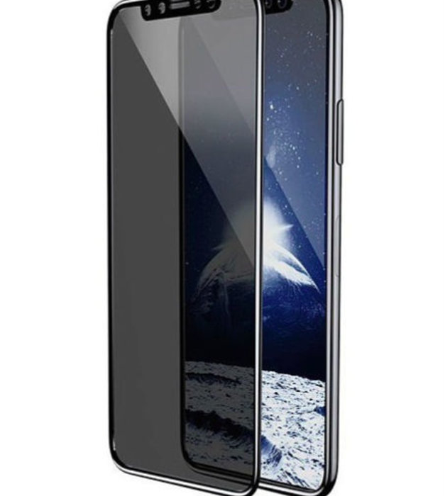 Защитное стекло Baseus Anti-Peeping 0.23mm для iPhone X Черное - Изображение 36302
