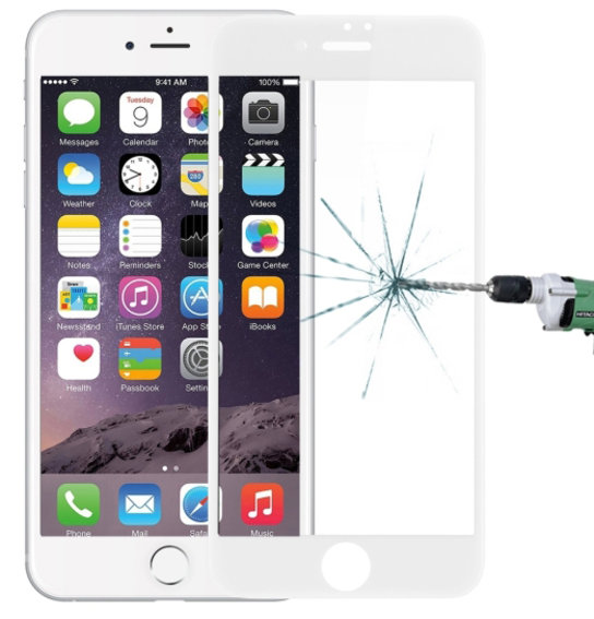 Защитное стекло Baseus 0.2mm AntiBluelight Tempered Glass для iPhone 7 / 8 Белое - Изображение 36362