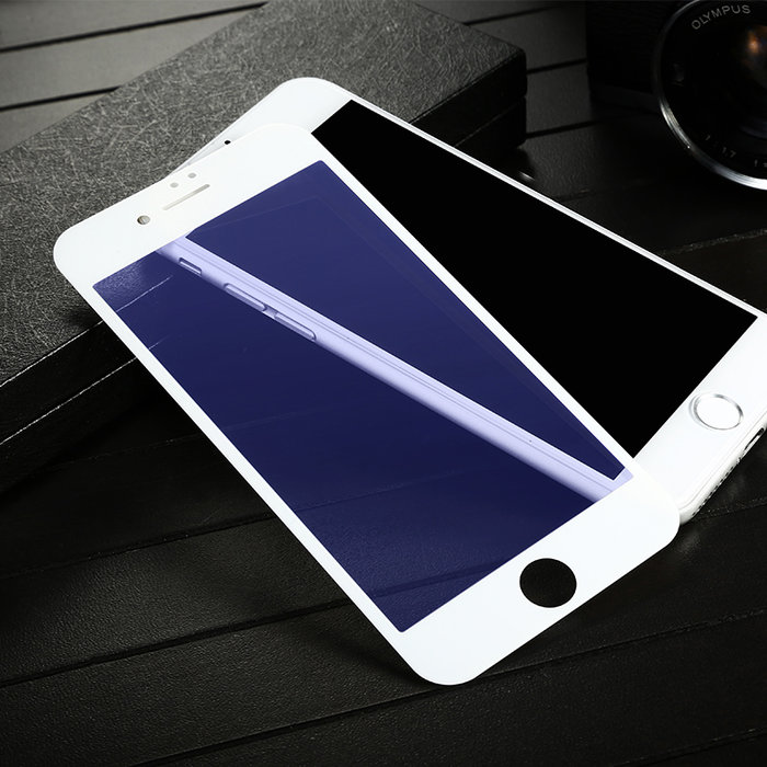 Защитное стекло Baseus 0.2mm AntiBluelight Tempered Glass для iPhone 7 / 8 Белое - Изображение 36366