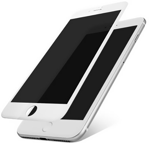 Защитное стекло Baseus Soft edge Anti-peeping для iPhone 7 Белое - Изображение 36508