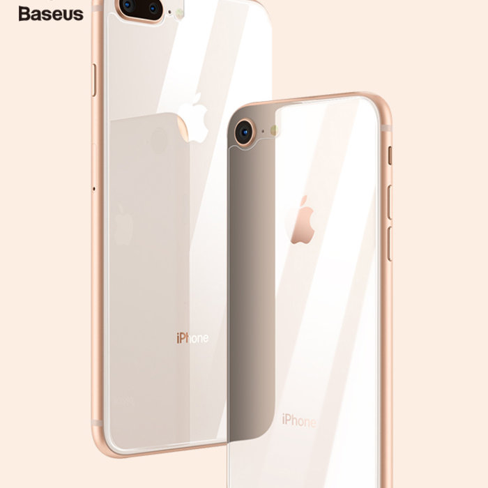 Защитное стекло Baseus Back Glass Film 0.3мм для iPhone 8 Plus Прозрачное - Изображение 36546
