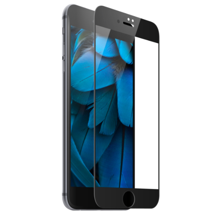 Защитное стекло Baseus 0.2mm Tempered Glass для iPhone 7 Plus Черное - Изображение 36638