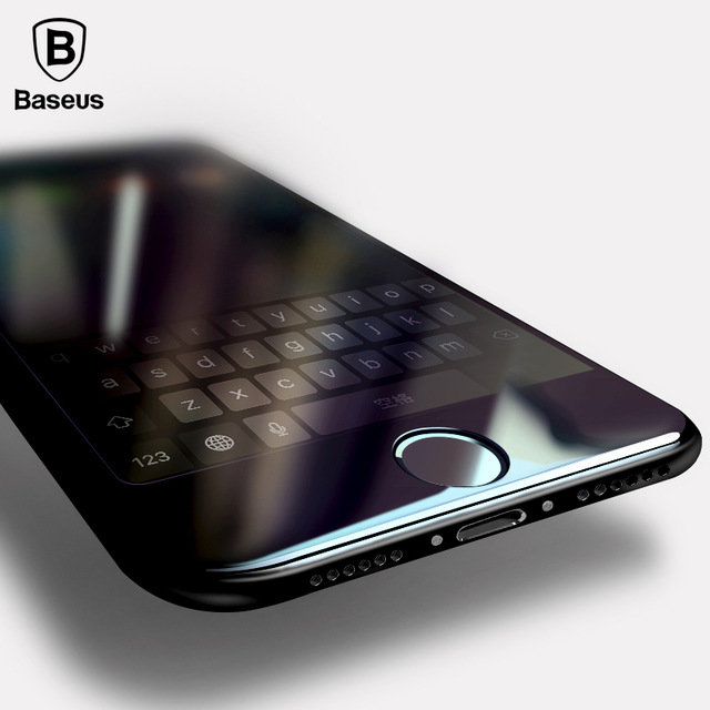 Защитное стекло Baseus 0.2mm Tempered Glass для iPhone 7 Plus Черное - Изображение 36648