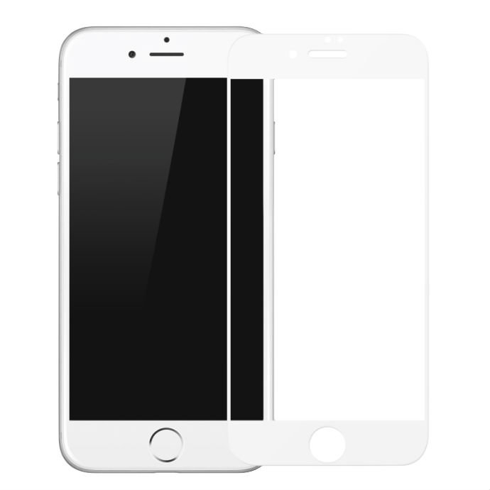 Защитное стекло Baseus 0.2mm Tempered Glass для iPhone 8 Plus Белое - Изображение 36680