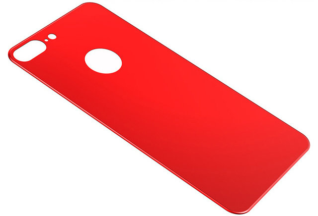 Защитное стекло Baseus 3D Silk-Screen Back для iPhone 8 Plus Красное - Изображение 36868