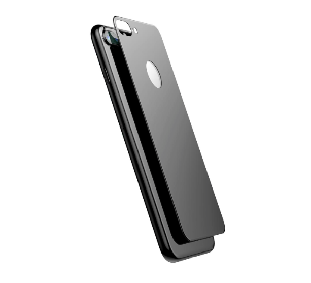 Защитное стекло Baseus 3D Silk-Screen Back для iPhone 7 Plus Черное - Изображение 36890