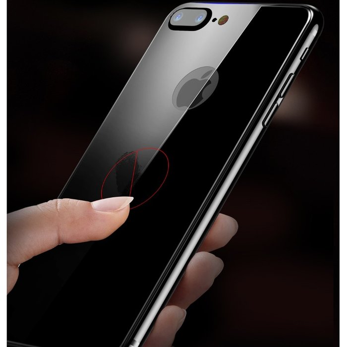 Защитное стекло Baseus 3D Silk-Screen Back для iPhone 7 Plus Черное - Изображение 36898