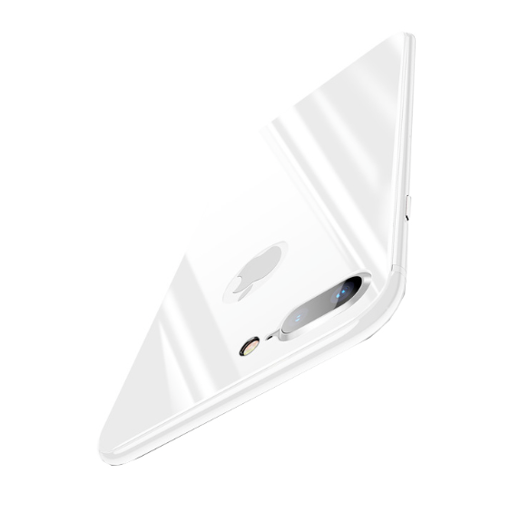 Защитное стекло Baseus 4D Tempered Back Glass для iPhone 8 Plus Серебро - Изображение 36946