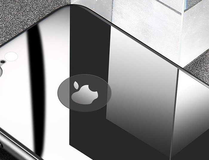 Защитное стекло Baseus 4D Tempered Back Glass для iPhone 8 Plus Серебро - Изображение 36954