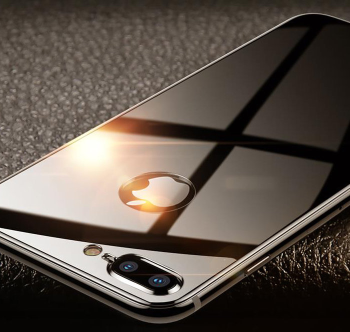 Защитное стекло Baseus 4D Tempered Back Glass для iPhone 8 Plus Серебро - Изображение 36958
