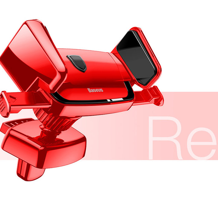 Автомобильный держатель для телефона Baseus Robot Air Vent Car Mount Красный - Изображение 37054