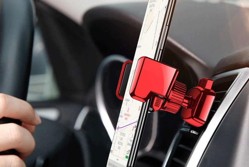 Автомобильный держатель для телефона Baseus Robot Air Vent Car Mount Красный
