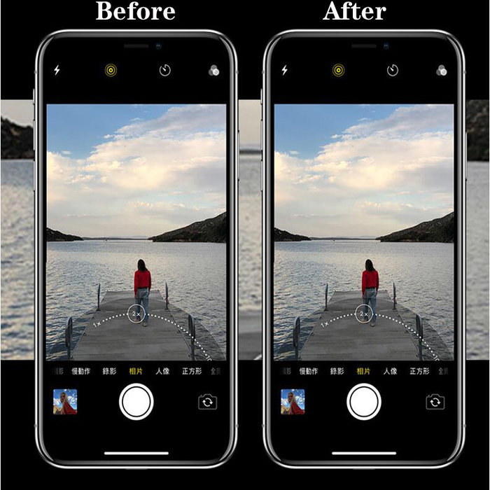 Защитное стекло Baseus Camera Tempered Glass для iPhone X Прозрачное - Изображение 37096