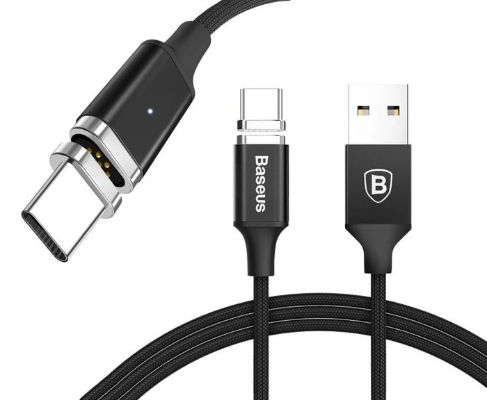 Магнитный кабель Baseus Insnap Magnetic USB to Type-C 1м Черный - Изображение 37712