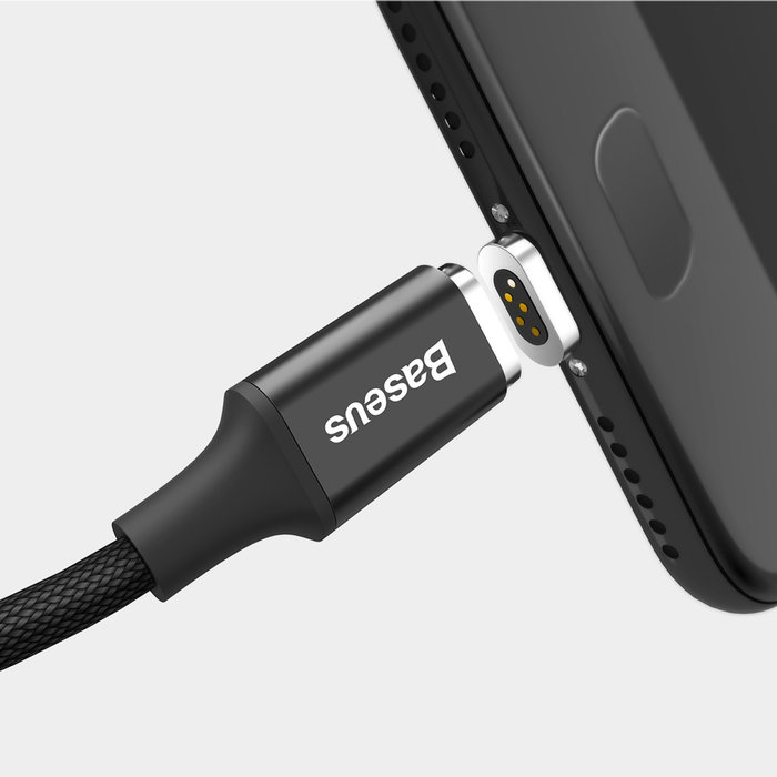 Магнитный кабель Baseus Insnap Magnetic USB to Type-C 1м Черный - Изображение 37718