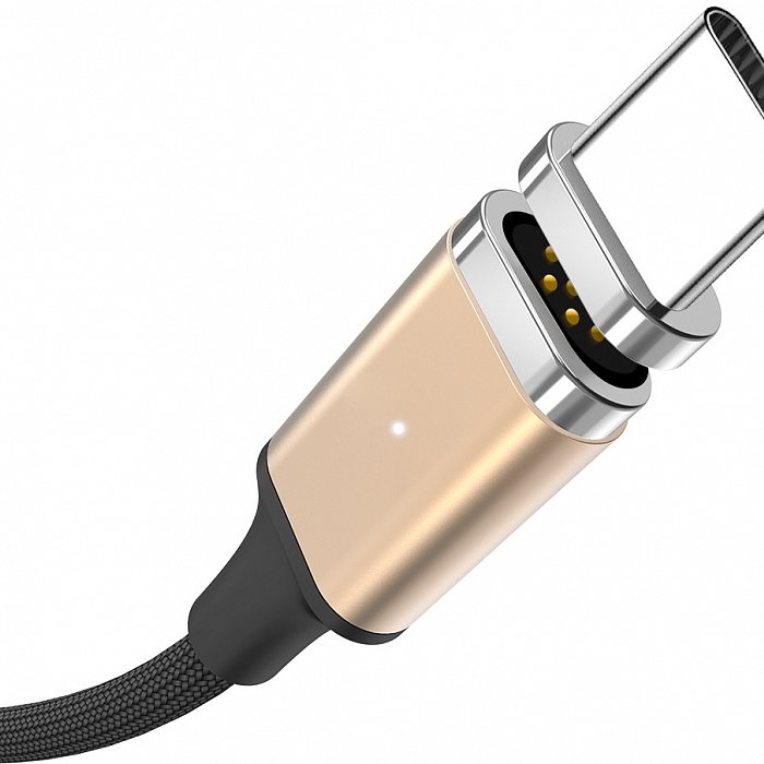 Магнитный кабель Baseus Insnap Magnetic USB to Type-C 1м Золото - Изображение 37736