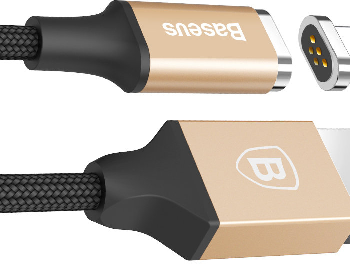 Магнитный кабель Baseus Insnap Magnetic USB to Type-C 1м Золото - Изображение 37738