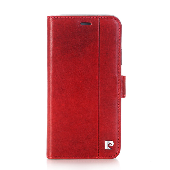 Кожаный чехол книжка Pierre Cardin для iPhone X Красный - Изображение 37870
