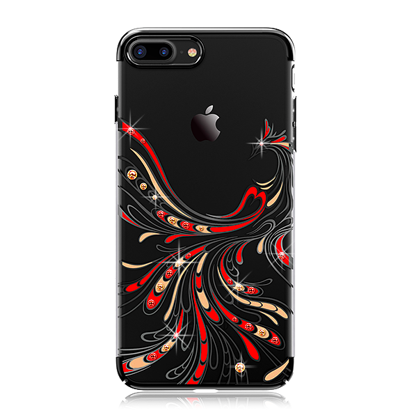Чехол накладка Swarovski Kingxbar Phoenix для iPhone 8 Plus Черный - Изображение 8377