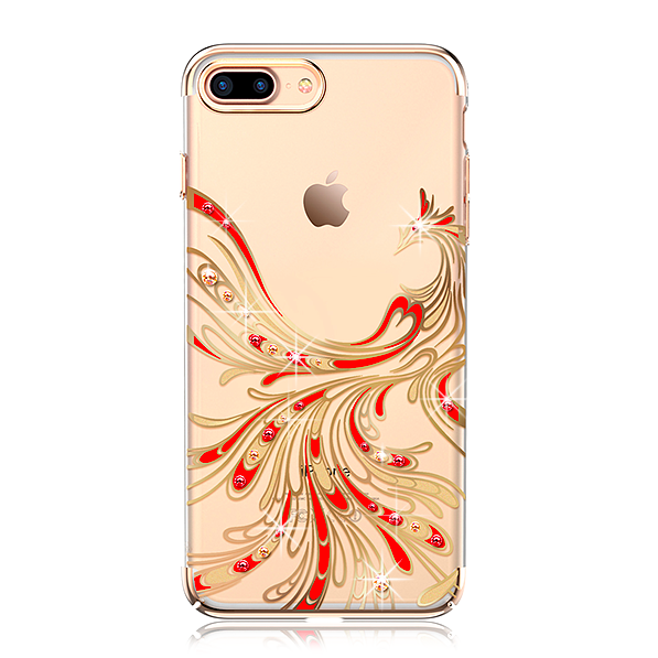 Чехол накладка Swarovski Kingxbar Phoenix для iPhone 8 Plus Золото - Изображение 8397