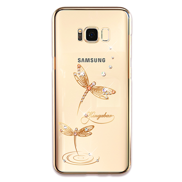 Чехол накладка Swarovski Kingxbar Dragonfly для Samsung Galaxy S8 Plus Золото - Изображение 8405