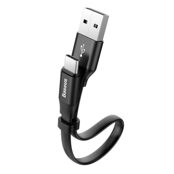 Кабель Baseus Nimble USB Type-C 23 см Черный - Изображение 38300