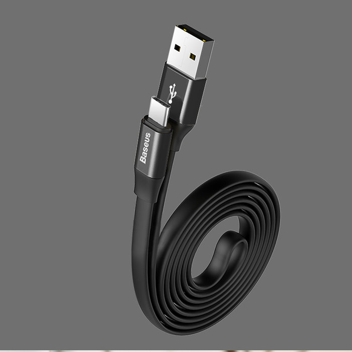 Кабель Baseus Nimble USB Type-C 23 см Черный - Изображение 38334