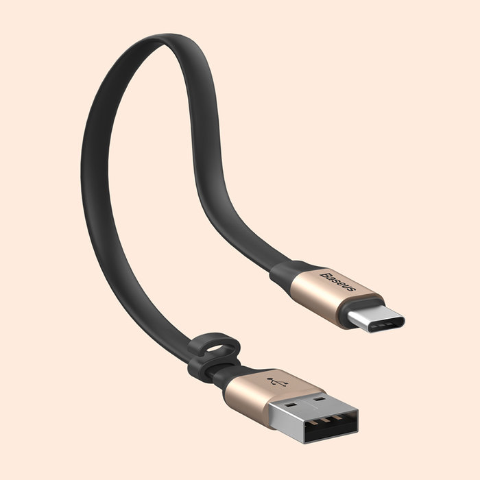 Кабель Baseus Nimble USB Type-C 23 см Золотой - Изображение 38406