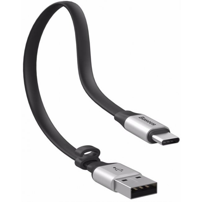 Кабель Baseus Nimble USB Type-C 23 см Серебро - Изображение 38446