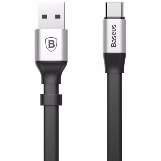 Кабель Baseus Nimble USB Type-C 23 см Серебро - Изображение 38448